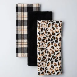 Harman 'Leopard' Cotton Kitchen Towel - Set of 3