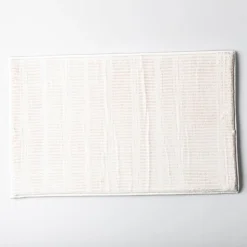 Harman Lines Memory Foam 20" x 32" Bathmat (White)