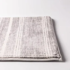 Harman Lines Memory Foam 20" x 32" Bathmat (Black)