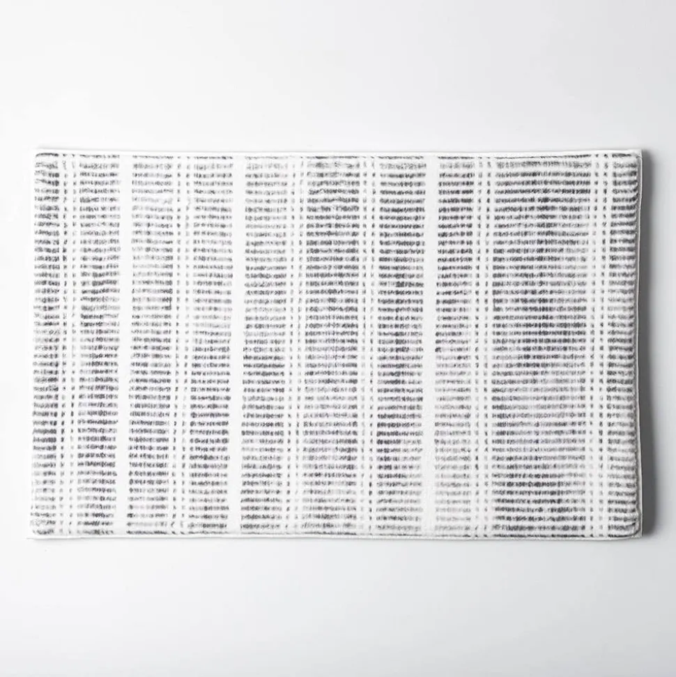 Harman Lines Memory Foam 20" x 32" Bathmat (Charcoal)
