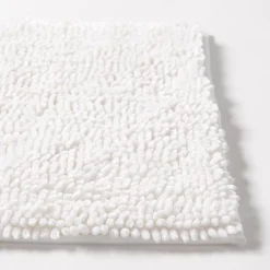 Harman Luxe Chenille Memory Foam Bathmat - White (20x32")