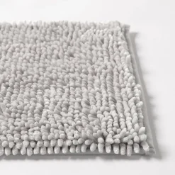 Harman Luxe Chenille Memory Foam 17" x 24" Bathmat - Light Grey