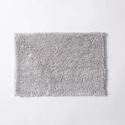 Harman Luxe Chenille Memory Foam 17" x 24" Bathmat - Light Grey