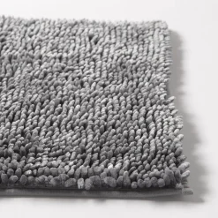 Harman Luxe Chenille Memory Foam Bathmat - Charcoal (20x32")