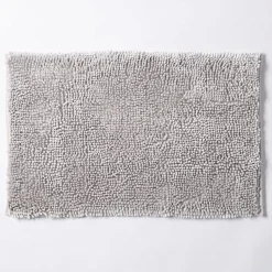 Harman Luxe Chenille Memory Foam Bathmat - Light Grey (20x32")