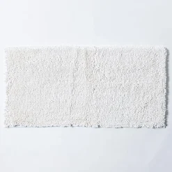 Harman Luxe Chenille Microfiber Bathmat 20" x 42" (White)