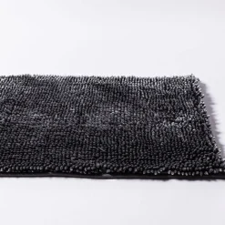 Harman Luxe Chenille Microfiber Bathmat 20" x 42" (Charcoal)