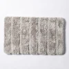 Harman Luxe Ribbed Memory Foam Bathmat - Charcoal (20x32")