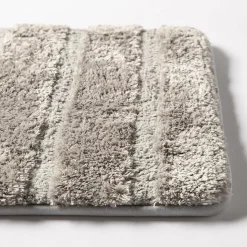 Harman Luxe Ribbed Memory Foam Bathmat - Charcoal (20x32")