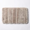 Harman Luxe Ribbed Memory Foam Bathmat - Taupe (20x32")