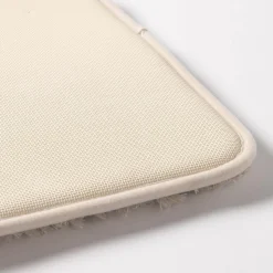 Harman Luxe Ribbed Memory Foam 17" x 24" Bathmat (Taupe)