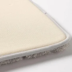 Harman Luxe Ribbed Memory Foam 17" x 24" Bathmat (Charcoal)