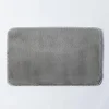 Harman Luxurious Faux Fur Microfiber Bathmat 20" x 32" (Light Grey)