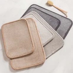 Harman Madame Bain Microfiber 17x24" Bathmat - Set of 2 (Light Grey)