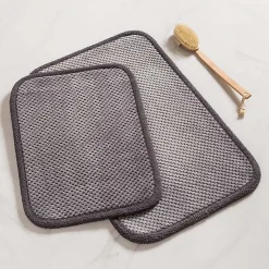 Harman Madame Bain Microfiber Bathmat - Set of 2 (Charcoal)