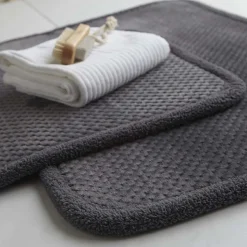 Harman Madame Bain Microfiber Bathmat - Set of 2 (Charcoal)