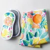 Harman Microfiber 'Citrus' Sponge & Cloth - Set of 4