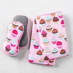 Harman Microfiber 'Cupcake' Sponge & Cloth Cleaning Set/4