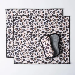 Harman Microfiber 'Leopard' Sponge & Cloth - Set of 4
