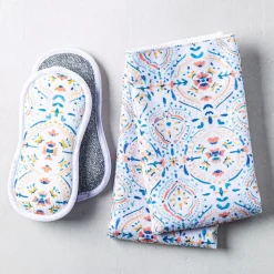 Harman Microfiber 'Summer Tile' Sponge & Cloth - Set of 4