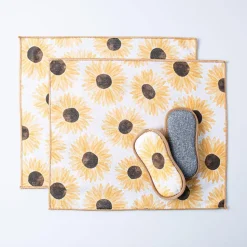 Harman Microfiber 'Sunflower' Sponge & Cloth - Set of 4