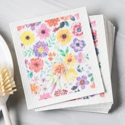 Harman 'Mixed Floral' Reusable Sponge Cloth - Set of 10