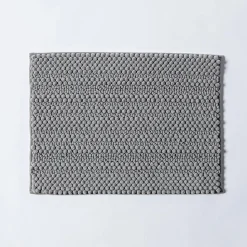 Harman Nubby Plush Bathmat 17" x 24" Anti-Skid (Slate Blue)