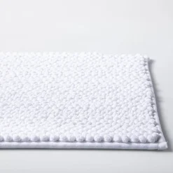 Harman Nubby Plush 17" x 24" Bathmat Anti-Skid (White)