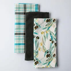 Harman 'Olive' Cotton Kitchen Towel - Set of 3