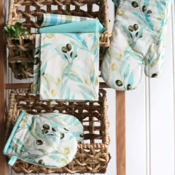 Harman 'Olive' Cotton Kitchen Towel - Set of 3