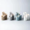 Harman One Touch LED Pillar Candle - Set of 3 (Grey)