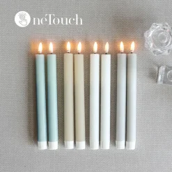 Harman One Touch LED Taper Candle - Set of 2 (Grey)