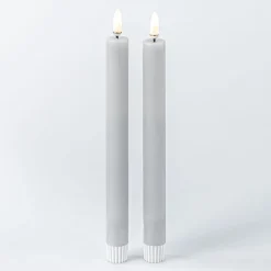 Harman One Touch LED Taper Candle - Set of 2 (Grey)