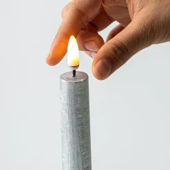 Harman One Touch LED Taper Candle - Set of 2 (Silver)