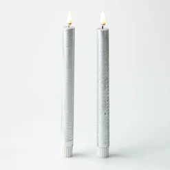 Harman One Touch LED Taper Candle - Set of 2 (Silver)