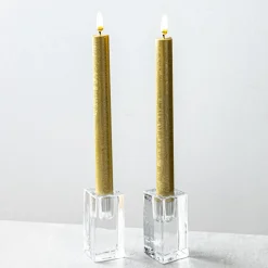 Harman One Touch LED Taper Candle - Set of 2 (Gold)