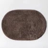 Harman Oval Cotton 18" x 26" Bathmat (Mocha)