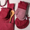 Harman Pantry Chambray Adjustable Apron (Red)
