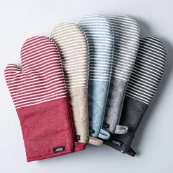 Harman Pantry Chambray Cotton Oven Mitt - Set of 2 (Blue)