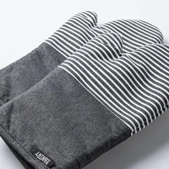 Harman Pantry Chambray Cotton Oven Mitt - Set of 2 (Charcoal)