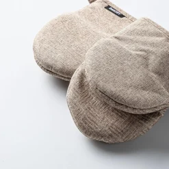 Harman Pantry Chambray Cotton Mini Oven Mitt - Set of 2 (Tan)