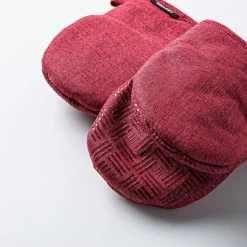 Harman Pantry Chambray Cotton Mini Oven Mitt - Set of 2 (Red)