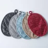 Harman Pantry Chambray Cotton Pot Holder - Set of 2 (Red)