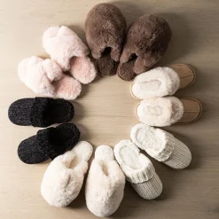 Harman Park City 'Super Plush' Memory Foam Slippers Women (Tan)