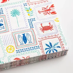 Harman 3-Ply 'Beach Tile' Paper Napkin - 20pc