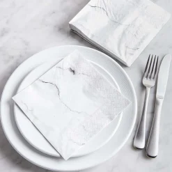 Harman 3-Ply 'Carrara' Paper Napkin (White)