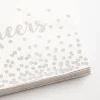 Harman 3-Ply 'Cheers' Paper Napkin (White/Silver)