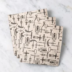 Harman 3-Ply 'Corkscrew' Paper Napkin - 20pc (Natural)