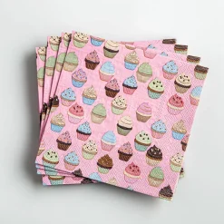 Harman 3-Ply 'Cupcake' Paper Napkin (Pink)