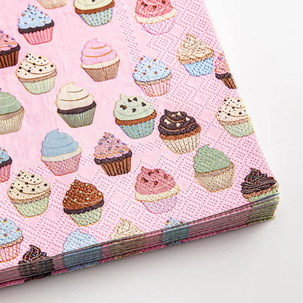 Harman 3-Ply 'Cupcake' Paper Napkin (Pink)